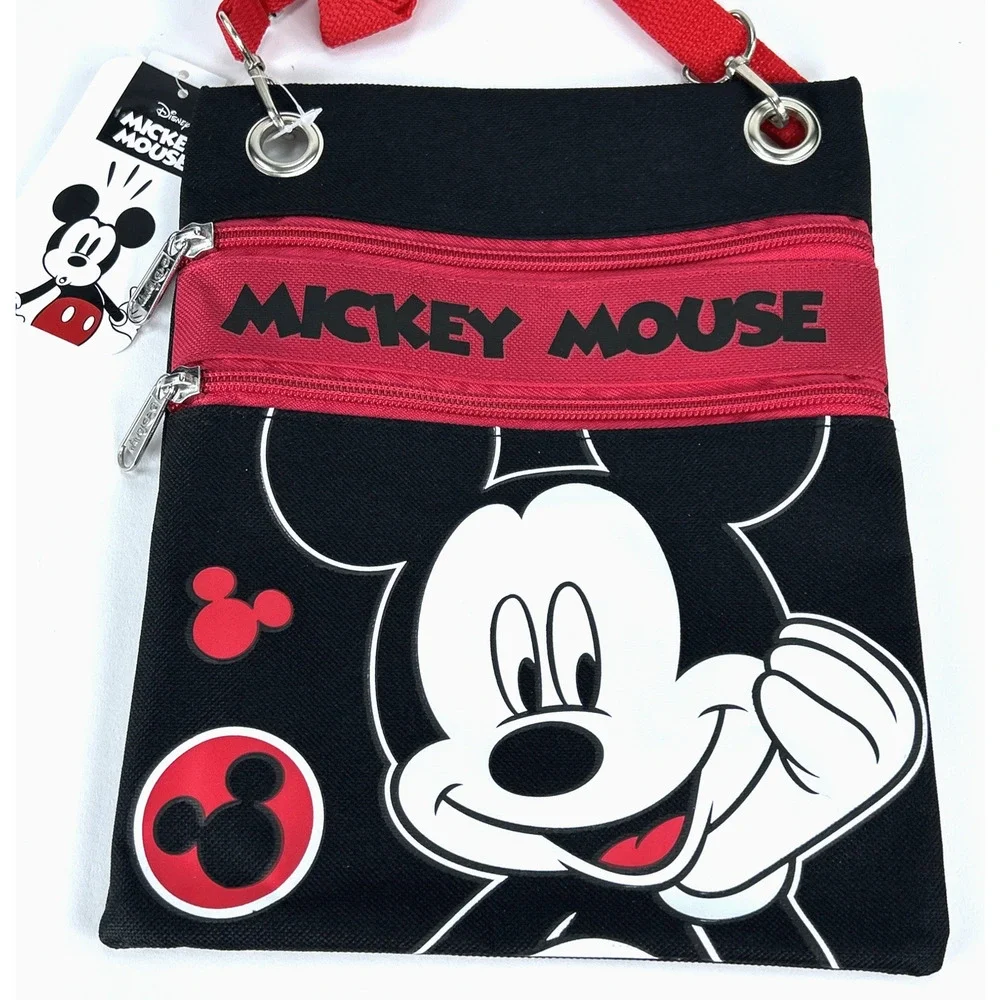 NEW Disney Mickey Mouse Crossbody Bag Handbag Mickey Travel Purse Wallet w/ Tags